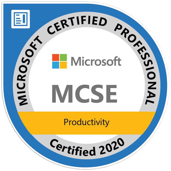 MCSE Productivity Certified 2020
